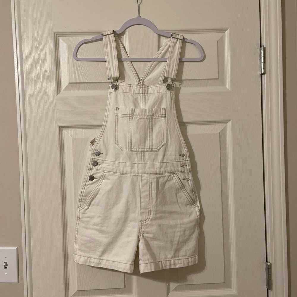 Cotton On White Denim Overalls